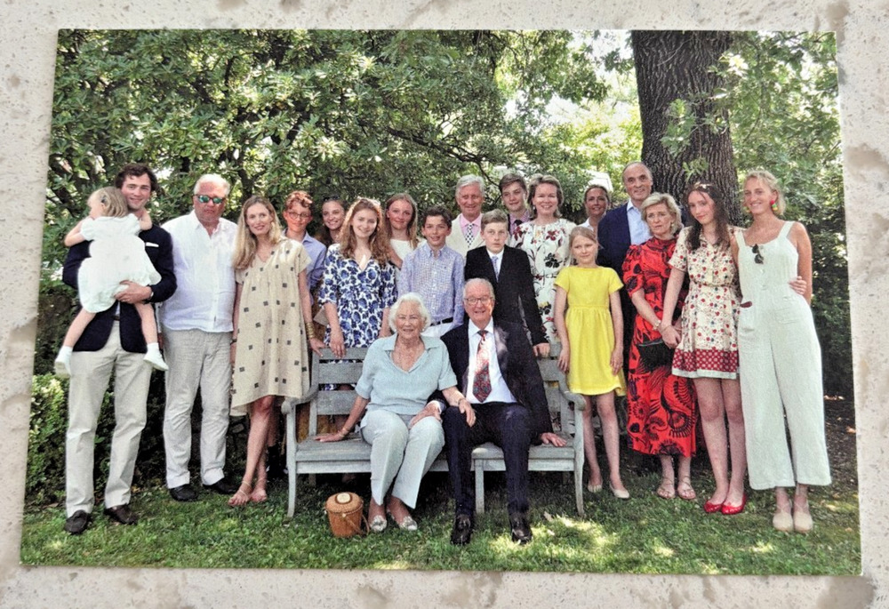BELGIUM King Albert II & Queen Paola 60th Wedding Anniversary Card